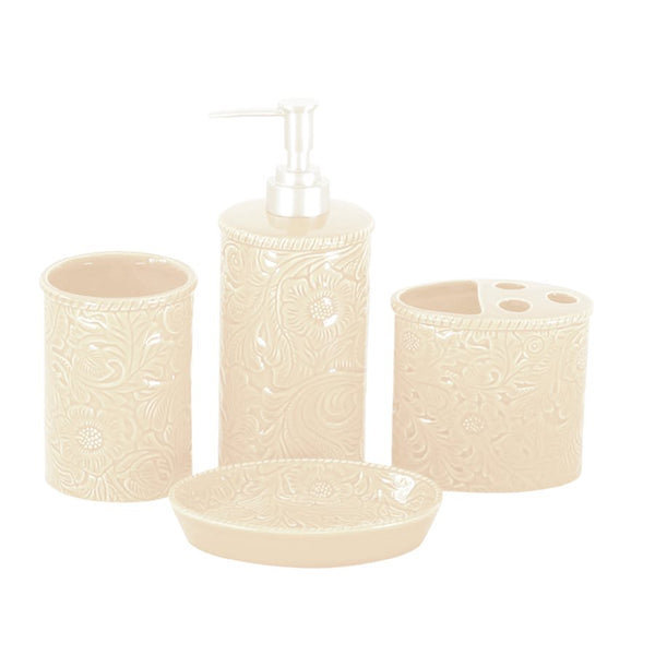 Savannah 9 Piece Bathroom Set HiEnd Accents Taupe