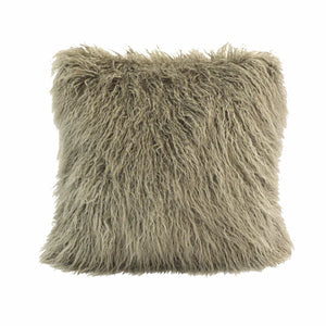 Mongolian Faux Fur Throw Pillow