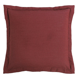 Garnet Red Flanged Pillow Sham